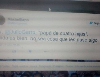 Antes del robo, habrían amenazado a Julio Garro